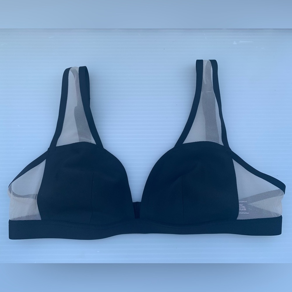 Victoria's Secret Luxe Lingerie Unlined Sheer Mesh Demi Bra Small